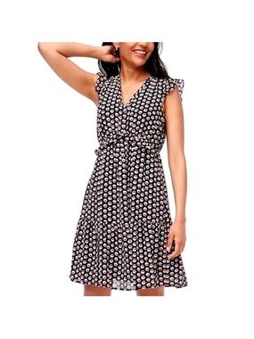 NWT J.Crew Ruffle V-Neck Floral Mini Dress Womens 16